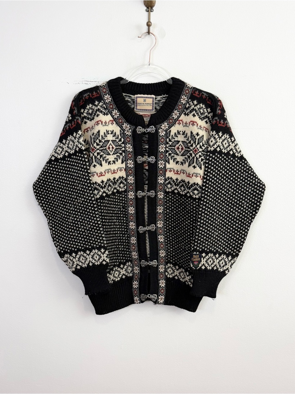 Dale of Norway Nordic Wool Sweater Cardigan Men’s Small Fair Isle Norway